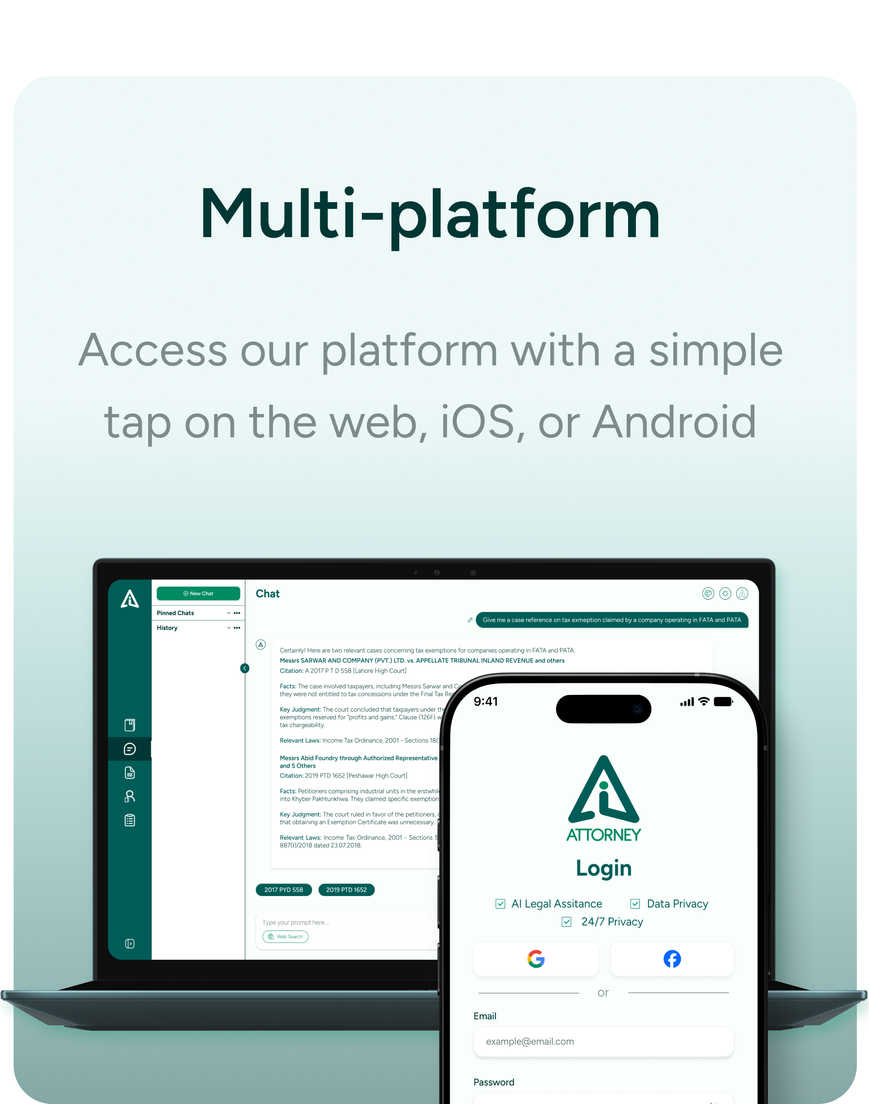 AI Attorney mobile app