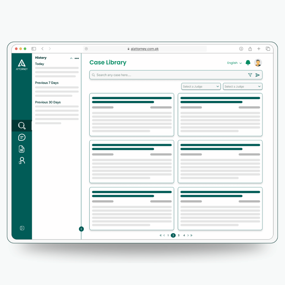 Case Library - Access legal cases with advanced filters